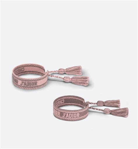 bracciale stoffa dior|Set di bracciali J'Adior Portofino Ricamo rosa e grigio .